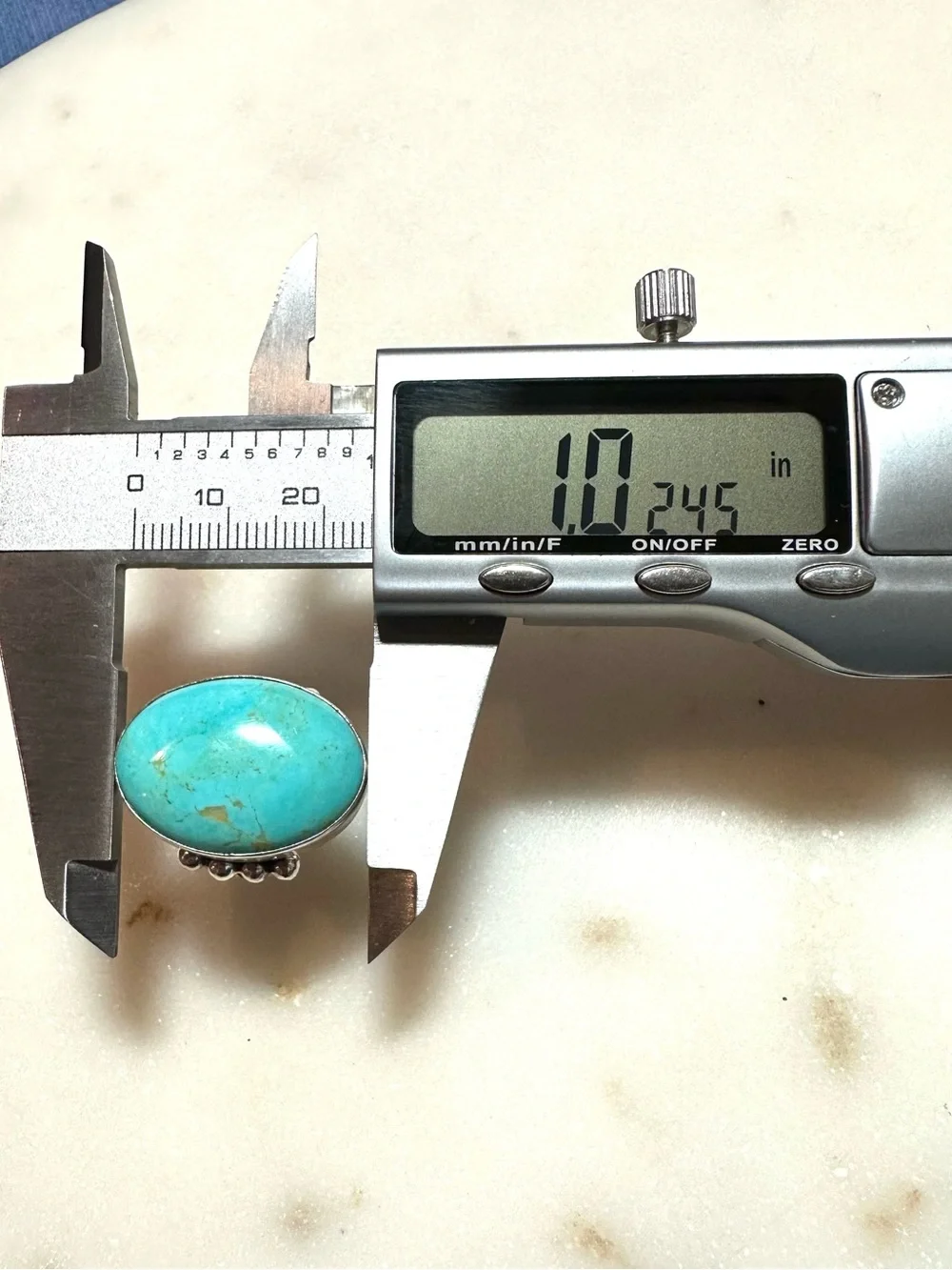 Navajo Ray Tafoya Native American Turquoise Cabochon Sterling Silver Ring